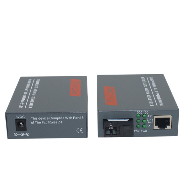 1 Pair HTB-GS-03 A/B Gigabit Fiber Optical Media Converter 1000Mbps Single Mode Single Fiber SC Port 20KM 3.28 Promotion