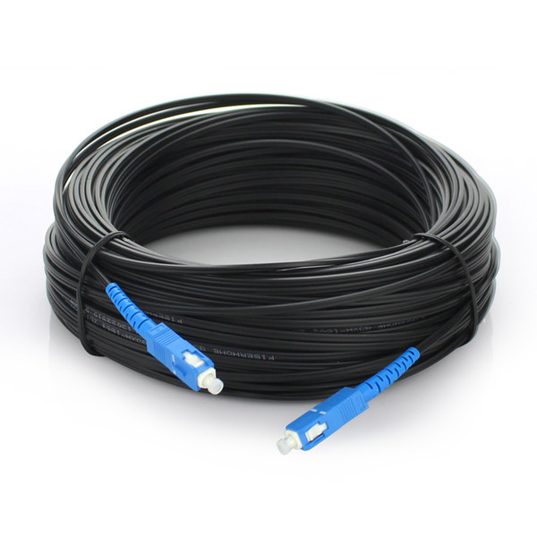 100M FTTH Fiber Optic Drop Cable Patch Cord SC to SC Simplex Single mode Fiber Optic Jumper SM Jumper Cable