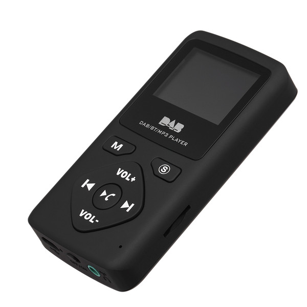 Portable Pocket DAB/DAB+/FM Radio Receiver with Earphone LCD Display Screen Rechargeable Battery Mini Radio Receiver