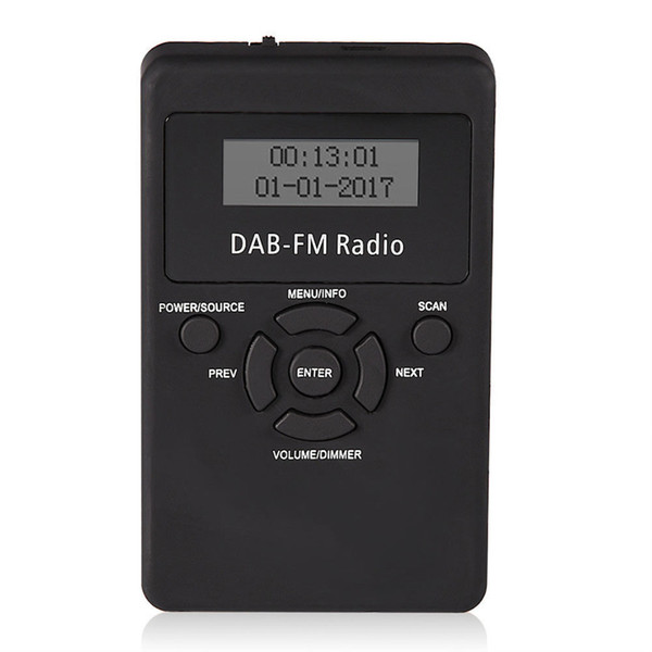 1pc Portable Pocket DAB/DAB+/FM Radio Professional LCD Digital Display DAB Receiver + Earphone Kits Mayitr