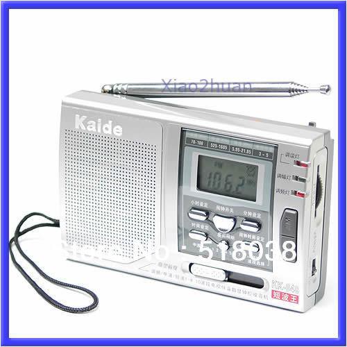 Wholesale--S72Free Shipping AM FM SW 10 Band Shortwave Radio Receiver Alarm Clock N