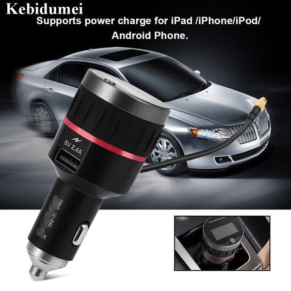 Kebidumei 5V/2.4A Car DAB Radio Receiver FM Universal Plug Tuner In-Car Music Player USB Charger for Phone Newest