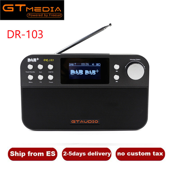 Portable Radio GTMedia DR-103B Digital FM Radio DAB+Radio Stero For UK EU With Bluetooth Built-in Loudspeaker Support TF Card