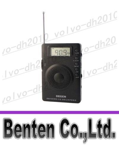 llfa1724 New DEGEN DE215 FM FML MW Radio Receiver Mini Handle Portable Three Bands