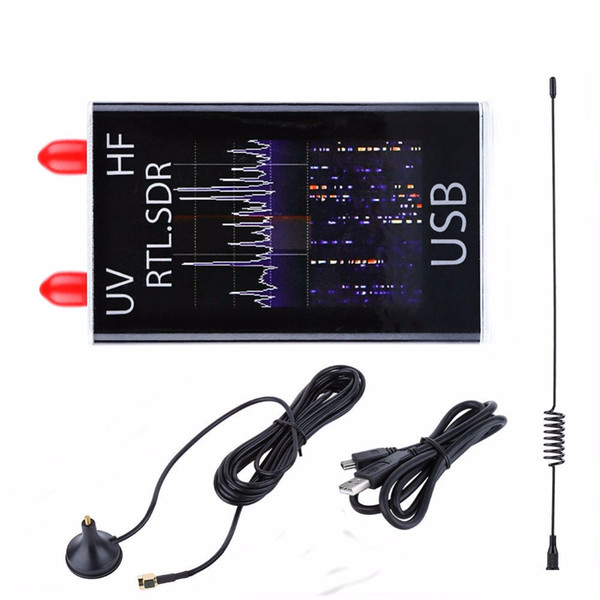 Freeshipping 100KHz-1.7GHz full band UV HF RTL-SDR USB Tuner Receiver R820T+8232 Ham Radio