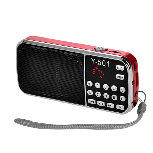 Digital Picks Elderly Portable Plug-in Card Small Speakers Radio Stereo MP3 Music Player LCD Radio FM