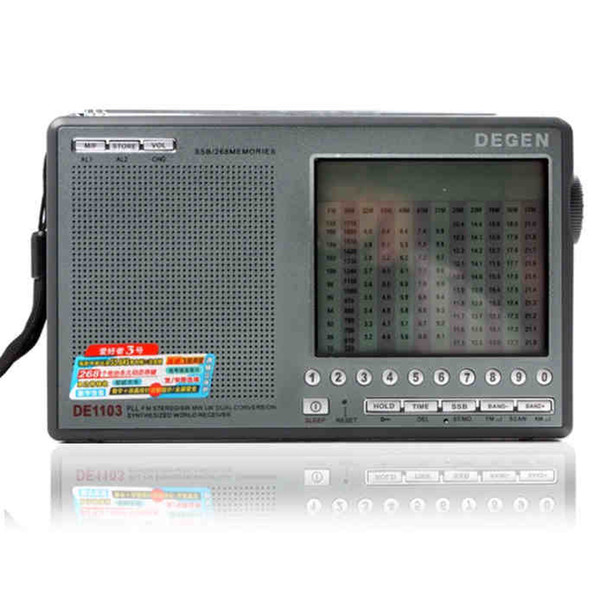 Original Degen DE1103 DSP Radio FM SW MW LW SSB Digital World Receiver & External Antenna Radio FM