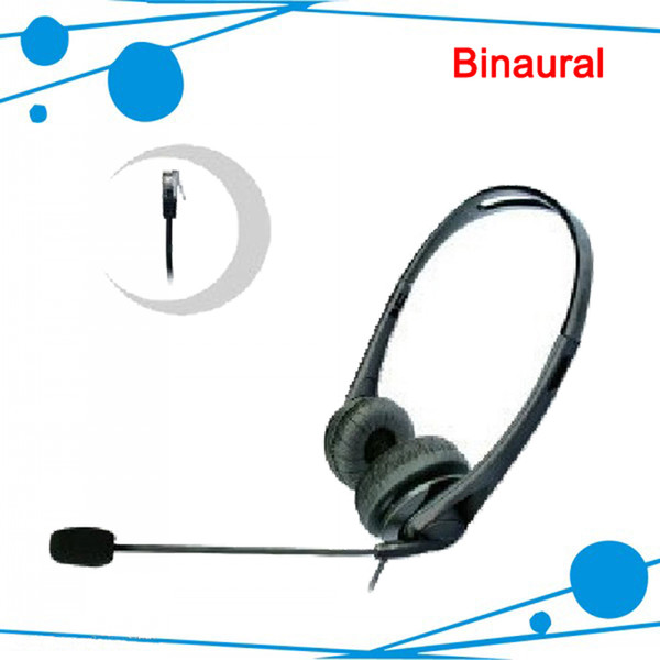 Call center headphons binaural office phone headset for call center call center phone headsets call center headset telephone with RJ09 Plug