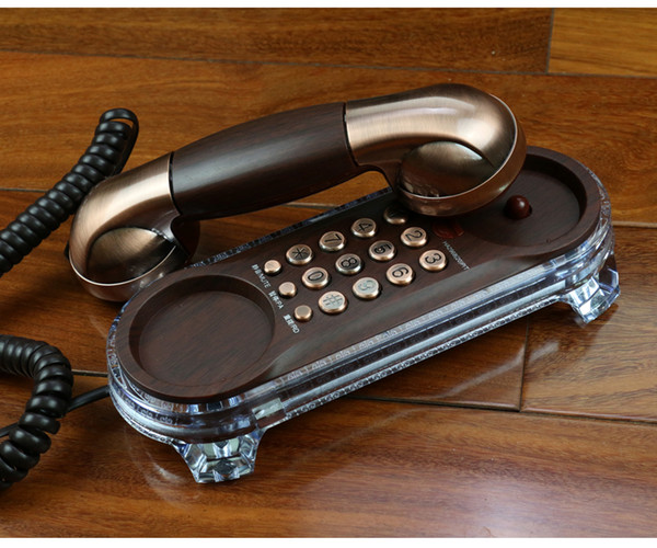 Mini Retro Hanging Wall Phone CALLER With Mute Redial Adjust Ringtone Pause Mounted Backlight Antique Telephones Fixe Telefonos De Casa