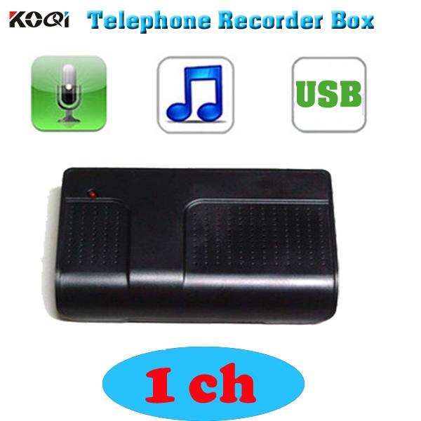 SALE USB 1 CH Telephone recording box , phone voice recorder box , Voice logger , USB port telephone recorder