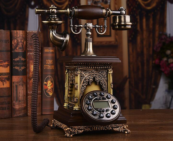 Mu Wei European antique telephone landline fashion creative villa high-end telephone retro style American home fixed line