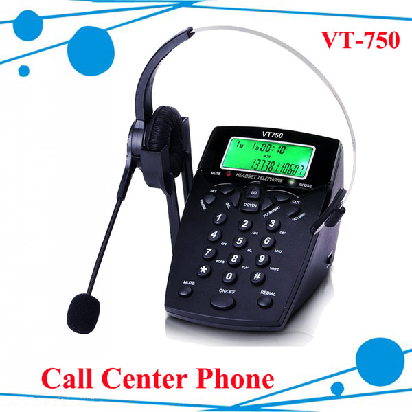 Professional Call Center Dialpad Headset Telephone with Dial Key Pad telephone with RJ9 jack headset RJ9 plug headset phone