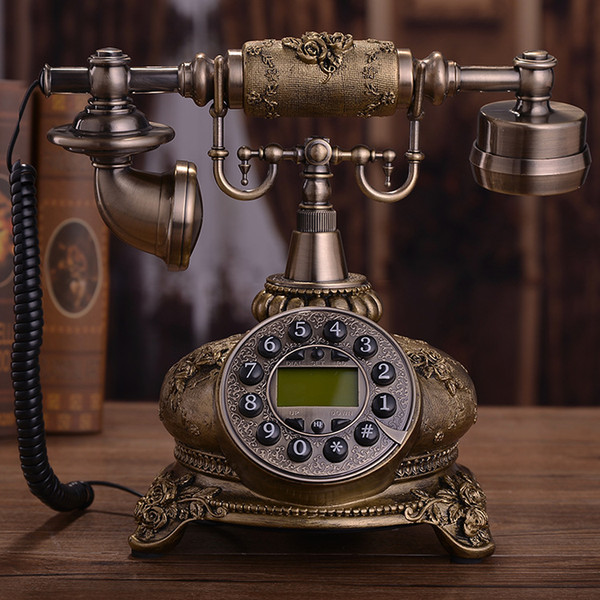 Antique European telephone retro creative American telephone home office landline home living room fixed-line