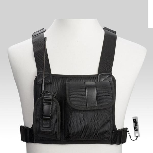 For Baofeng Radio Chest Harness Chest Front Pack Pouch Holster Vest Rig Carry Cade for Baofeng TYT Wouxun Motorola Walkie Talkie