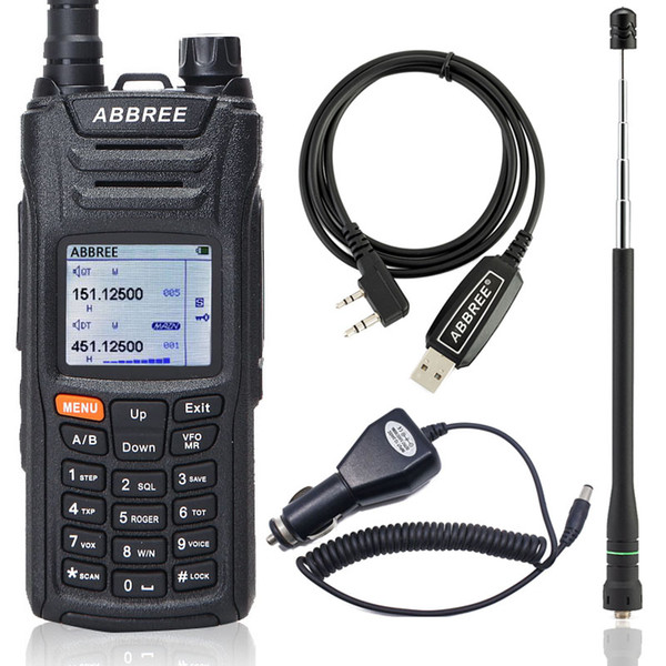 ABBREE AR-F6 Walkie Talkie 125-560MHz All Bands long range Dual Display Dual Standby VOX DTMF SOS LCD Color Display Ham Radio