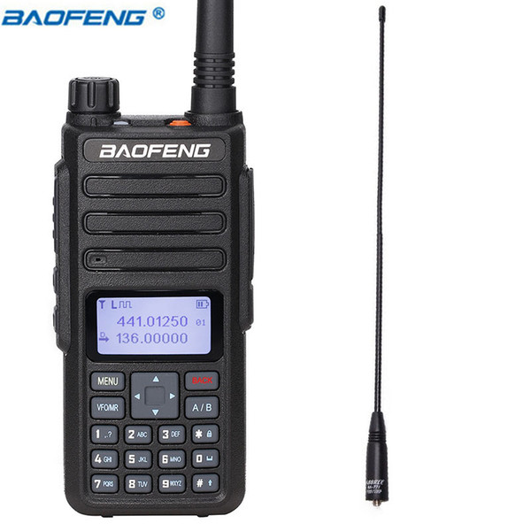 Baofeng DM-860 DMR Dual Band Dual Time Slot Digital Analog 136-174 /400-470MHz DM-1801 Walkie Talkie + NA-771 Antenna