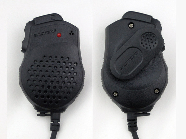 Wholesale-2pcs Original Handheld Walkie Talkie Speaker Mic Dual PTT for Baofeng Portable CB Radio UV-82 UV-82L UV-8 UV-8D UV-89