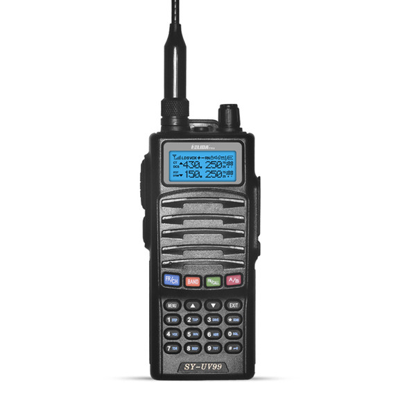 HELIDA Hand Generators Walkie Talkie 5W SY-UV99 Two Way Radio VHF/UHF Band 136-174/400-520MHz