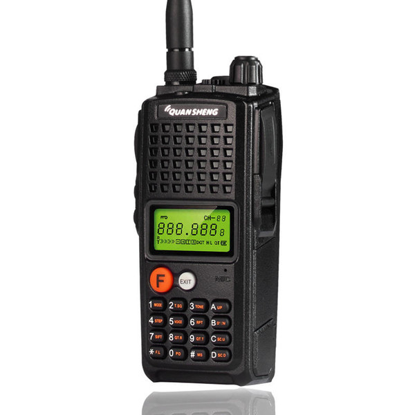 Update model QUANSHENG TG-K10AT 100 Channels Mini Dual Band LCD Screen High Power Handheld Radio Walkie Talkie