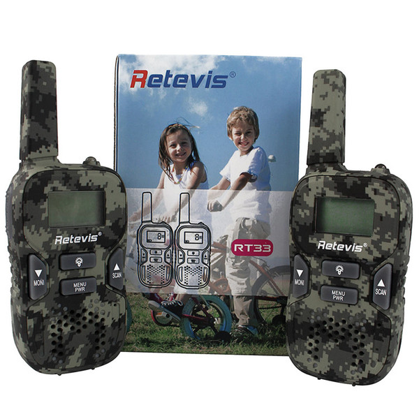 Walkie Talkie Wireless Civilian toy radio children handheld talkback Retevis RT33 camouflage GMRS/PMR UHF LED interphone