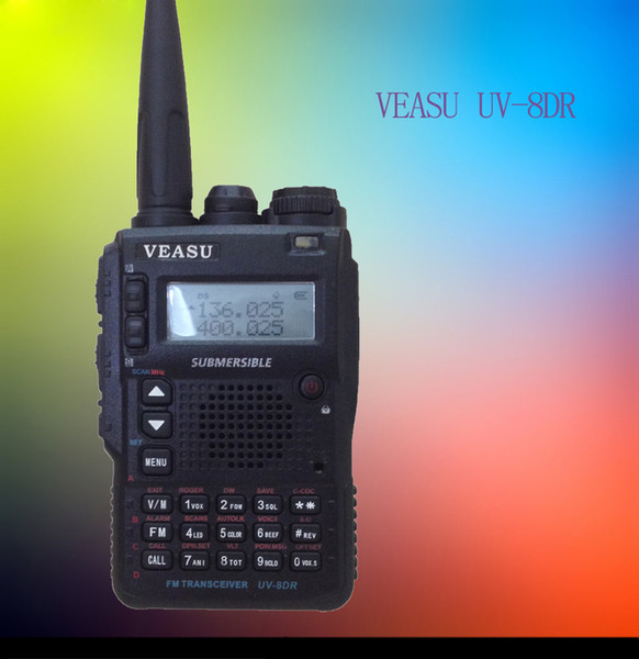 VEASU UV-8DR Tri Band 136-174/240-260/400-520mhz Walkie Talkie professional Two-Way Radio VX-8DR VX-6R Ham Radio HF Transceiver