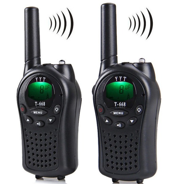 T-668 Professional 8-Channel Walkie Talkie LCD Screen 5km Range Twintalker PMR Autoscan with Belt Clip Call Alert Flashlight LLFA