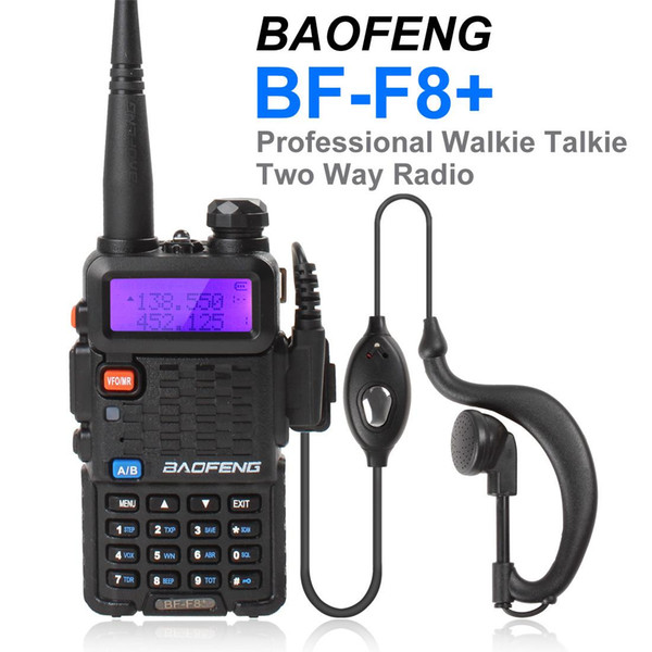 New BF-F8+ Porable Dual-band handheld BAOFENG Walkie Talkie Ham Radio with Emergency Alarm / Scanning Function SEC_034