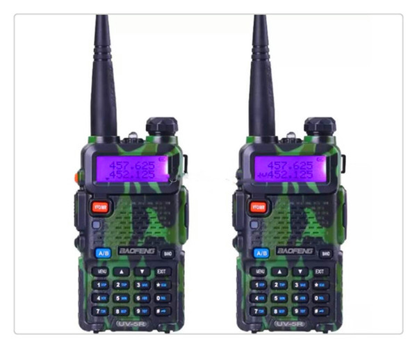 Free DHL BF UV-5R Dual Band Walkie Talkie Radio Transceiver Dual Display Radio Communicator BFUV-5R Portable Walkie Talkie Set