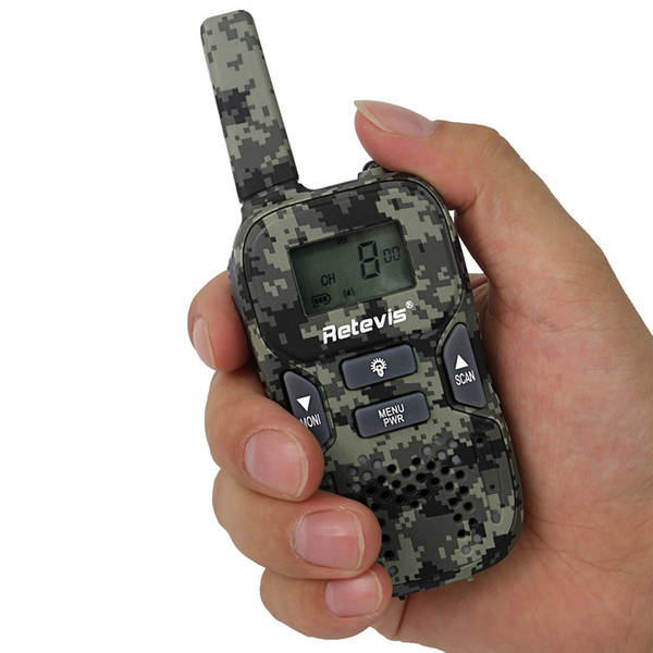 KIDS Retevis RT33 Walkie Talkie Civilian Radio Handheld Camouflage Wireless Walkie Talkie GMRS/PMR LED Light Handheld DHL shipping