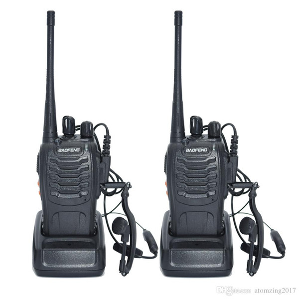 2pcs Walkie Talkie Radio BaoFeng BF-888S 5W Portable Ham CB Radio Two Way Handheld HF Transceiver Interphone bf-888s