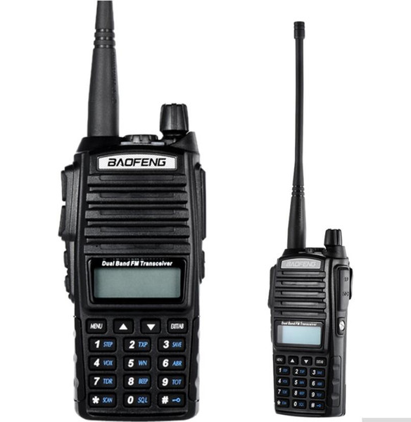 2pcs/lot walkie talkie BaoFeng UV-82 Dual-Band 136-174/400-520 MHz FM Ham Two way Radio Transceiver walkie talkie