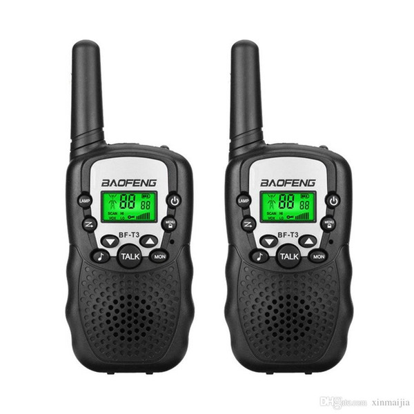 2Pcs BF T3 Walkie Talkie Interphones Portable Transceivers European Frequency