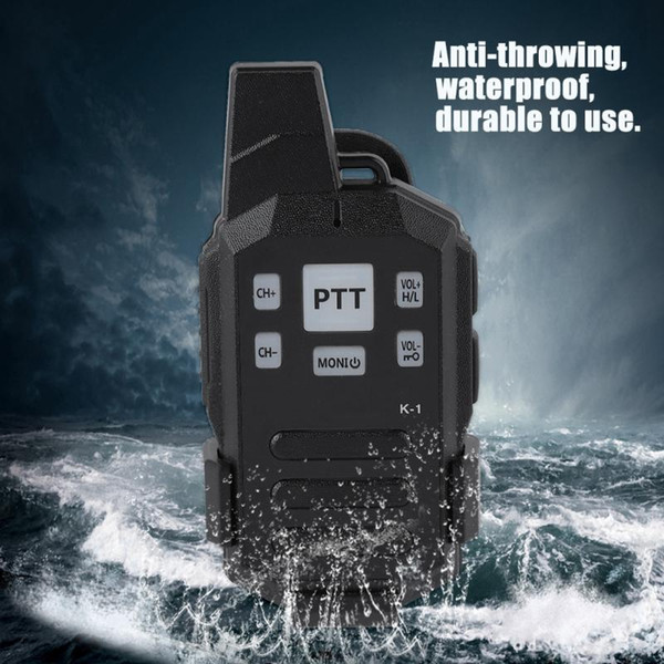 QYT K1 Protable Handheld Walkie Talkie Dual PTT Interphone Transceiver 100-240 US Plug