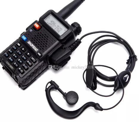 2019 BaoFeng UV-5R UV5R Walkie Talkie Dual Band Two Way Radio Transceiver BHF with 1800mAH Battery free earphone(BF-UV5R) Free Ship