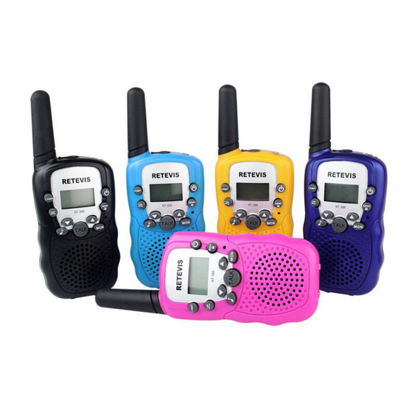 A Pair Retevis RT-388 Mini Walkie Talkie Kids Radio 0.5W 8/22CH LCD Display Amateur Two-way Radio Talkly Children Transceiver