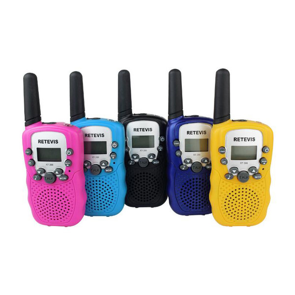 Newest A Pair Retevis RT-388 Mini Walkie Talkie Kids Radio 0.5W 8/22CH LCD Display Amateur Two-way Radio Talkly Children Transceiver