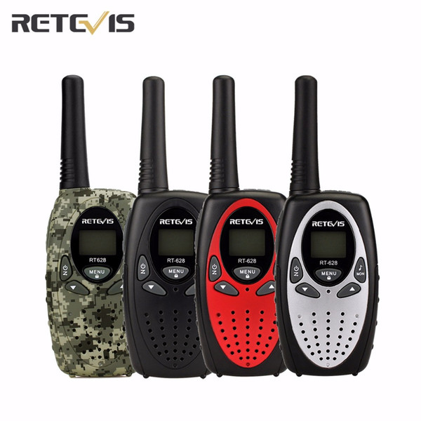 2 pcs RT628 Kids Retevis Walkie Talkie Transceiver UHF Frequency Portable 0.5W 446MHz LCD Display Toy Radio Communicator A1026