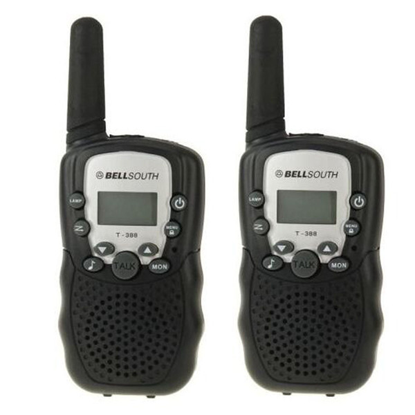 BELLSOUTH 1 pair T-388 3-5KM 22 FRS and GMRS UHF Radio for Child Walkie Talkie with Backlit LCD Screen