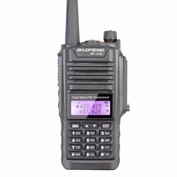 Multiband Portable BaoFeng BF-A58 8W Walkie Talkie/Two Way Radio UV 136-174 /400-520MHz Waterproof IP67 Interphone Transceiver