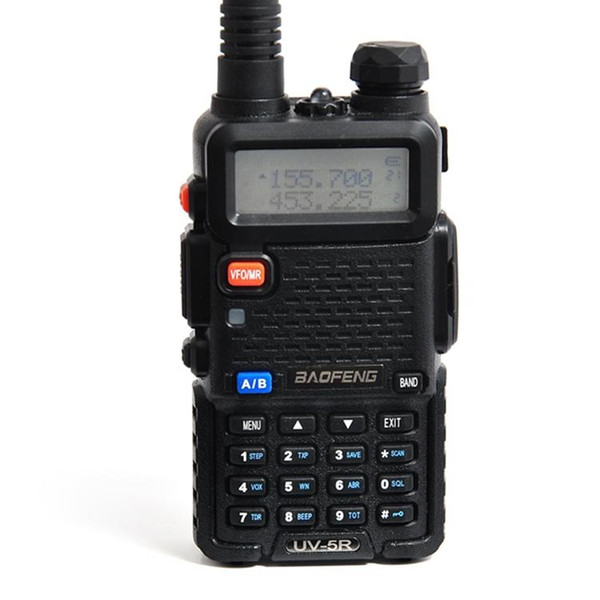 BAOFENG BF-UV5R Walkie Talkie 5W 128CH UHF+VHF 136-174MHz+400-480MHz DTMF Two Way Radio Portable Radio with box