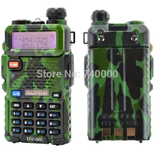 New Version Baofeng Portable Radio Walkie Talkie UV-5R Dual Band CB Radio Transceiver 136-174MHz&400-520MHz A0850A with Headset