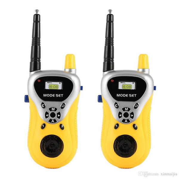 Intercom Electronic Walkie Talkie Kids Child Mini Toys Portable Two-Way Radio Yellow