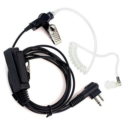 2 PIN Covert PTT Acoustic Tube Earpiece MIC for Motorola Walkie Talkie Two Way Radio CP200 HT750 RDM2070D