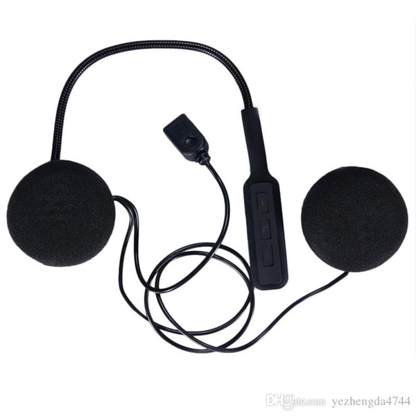 Hands Free Music Call Control Mic Earphone Black Motorcycle Helmet Headset Bluetooth 4.0 Dual Stereo Speakers Hot Sale