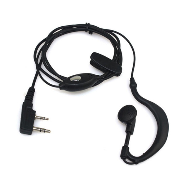 Best 2 PIN Radio Earpiece Headset for KENWOOD BAOFENG UV5R BF-888S PUXING TYT Ham Radio Walkie Talkie Hf Transceiver Black C011