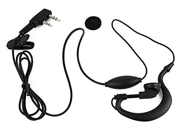 C024 2Pin PTT headset with microphone for two walkie talkies QUANSHENG mode PUXING WOUXUN tyt BAOFENG UV5R 888S KENWOOD HYT