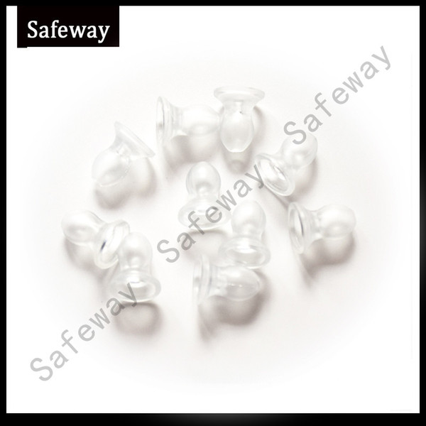 10pcs/lot clear silicone eartip for motorola,kenwood, yeasu two way radio acoustic tube earphone free shipping