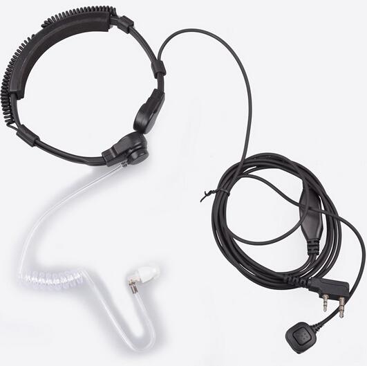 Wholesale Baofeng Walkie Talkie Extendable Throat Microphone Mic Earpiece Headset for UV-5R UV-5RE Plus UV-B5 UV-B6 3pcs/lot