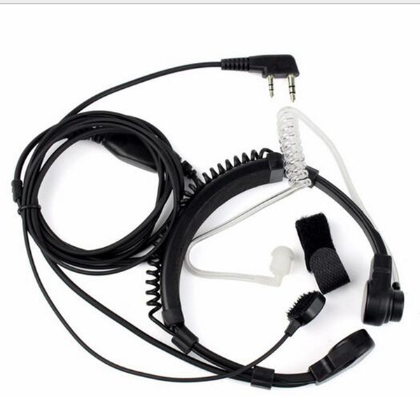 Extendable Throat Mic Earpiece Headset For Walkie Talkie BAOFENG UV-5R UV-82 GT-3 KG-UV8D Finger PPT speaker Microphone CB radio