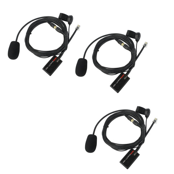 3Pc Finger 34cm PTT Hands-free Earpiece 6-core for Yaesu Radio FT-1807/1907/1802